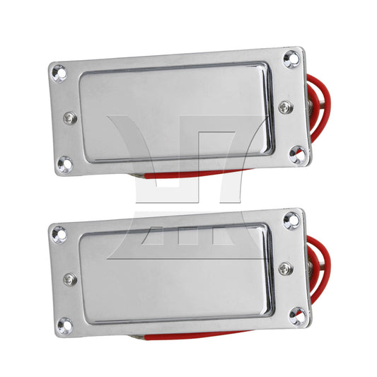 BQLZR Mini Double Coil Electric Guitar Pickup Replacement Parts 9.2x3.7cm