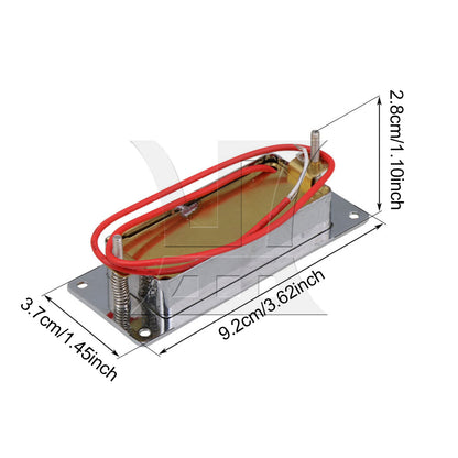 BQLZR Mini Double Coil Electric Guitar Pickup Replacement Parts 9.2x3.7cm