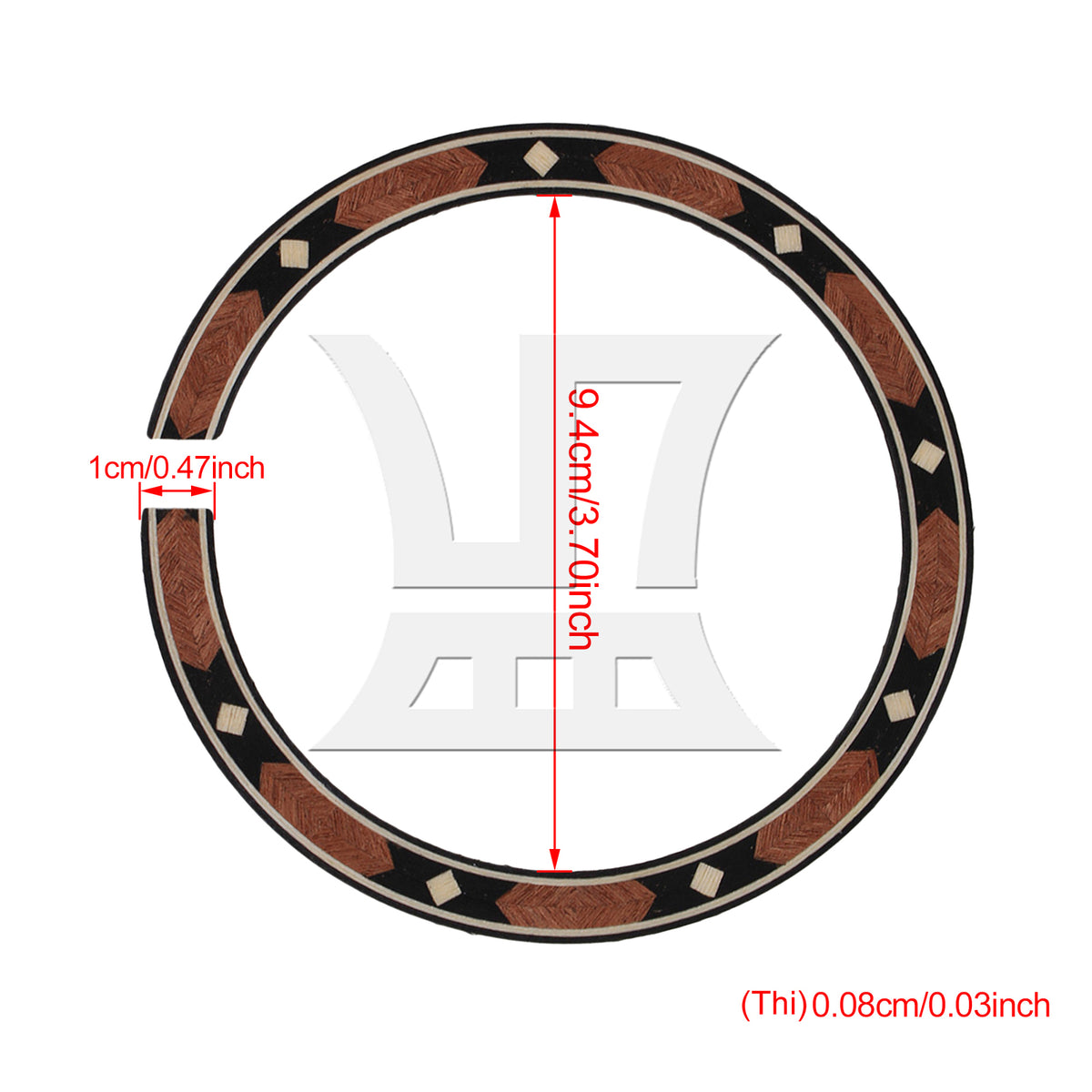 BQLZR Acoustic Guitar Rosewood Rosette B-104 for Music Schools Teaching and Training