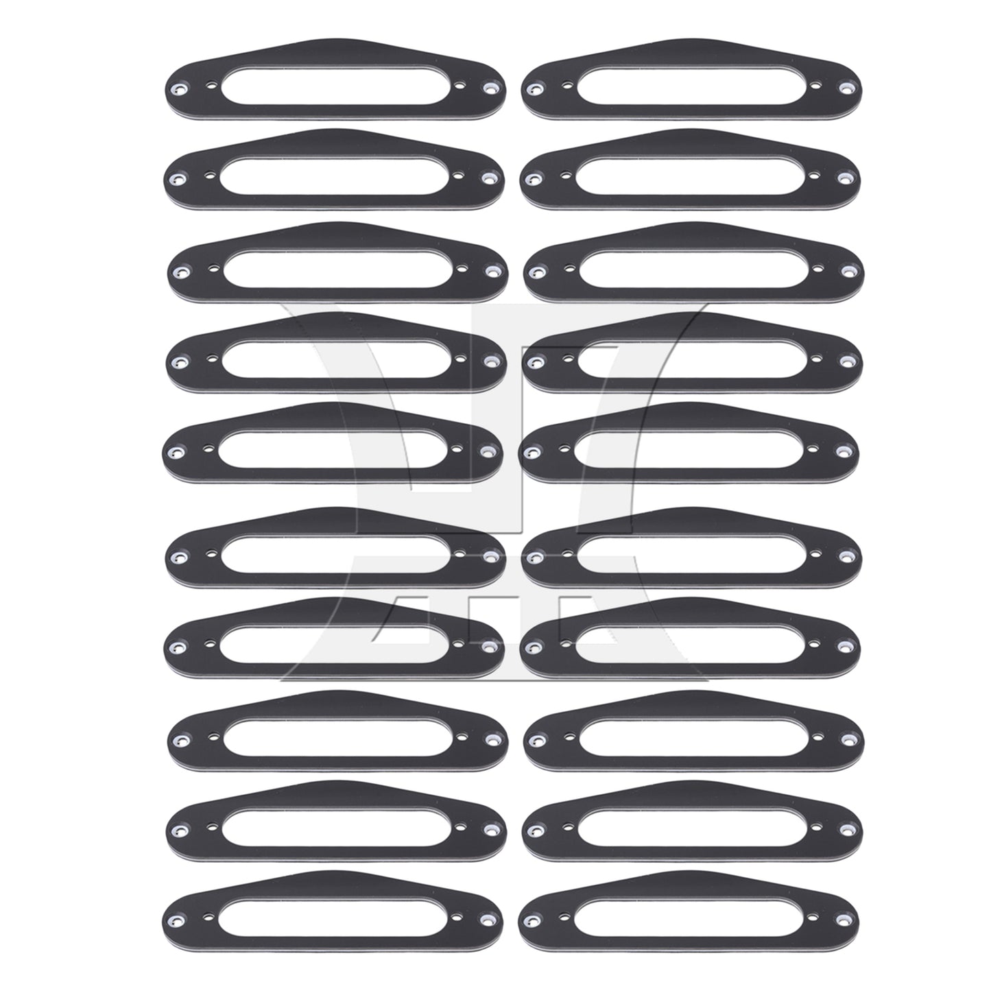 BQLZR  Black Guitar Replacement 3Ply Single Coil Pickup Mounting Ring