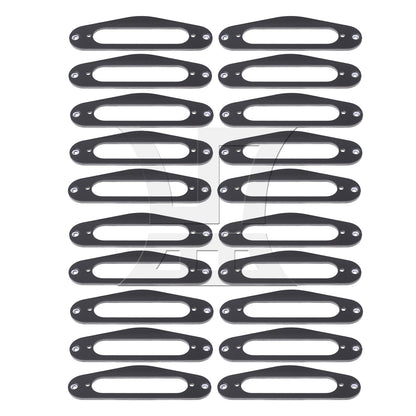 BQLZR  Black Guitar Replacement 3Ply Single Coil Pickup Mounting Ring