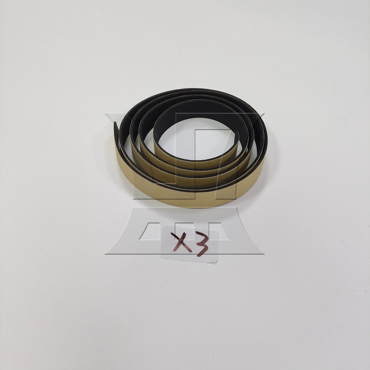 BQLZR 3pcs 100x1.5x0.15cm Plastic Speaker Sealing Tape Black for Stage Sound