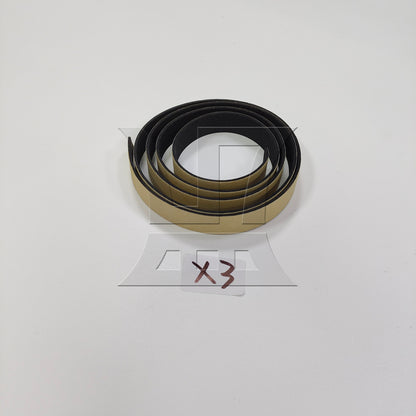BQLZR 3pcs 100x1.5x0.15cm Plastic Speaker Sealing Tape Black for Stage Sound