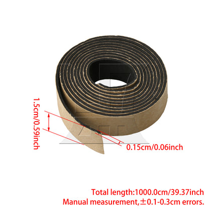 BQLZR 3pcs 100x1.5x0.15cm Plastic Speaker Sealing Tape Black for Stage Sound