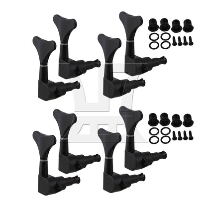 BQLZR Black 4 Right Hand Sealed BASS TUNERS Machine Heads Set