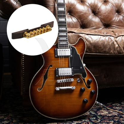 BQLZR 2 sets of gold-plated jazz guitars with raised bridge in gold