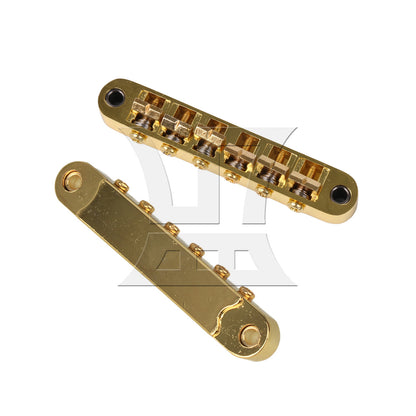 BQLZR 2 sets of gold-plated jazz guitars with raised bridge in gold