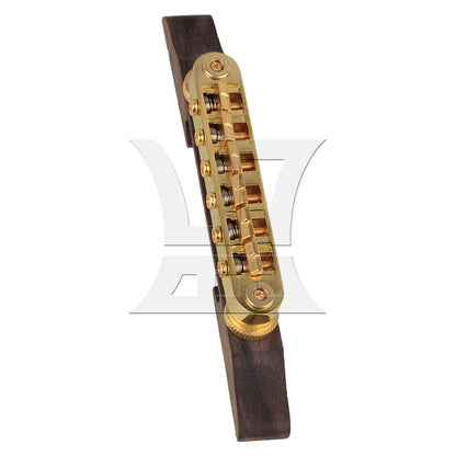 BQLZR 2 sets of gold-plated jazz guitars with raised bridge in gold