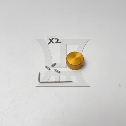 BQLZR Golden Guitar Effects Accessories Stomp Switch Pedal Box Foot Metal Aluminium Alloy Material