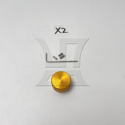 BQLZR Golden Guitar Effects Accessories Stomp Switch Pedal Box Foot Metal Aluminium Alloy Material