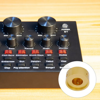 BQLZR Golden Guitar Effects Accessories Stomp Switch Pedal Box Foot Metal Aluminium Alloy Material