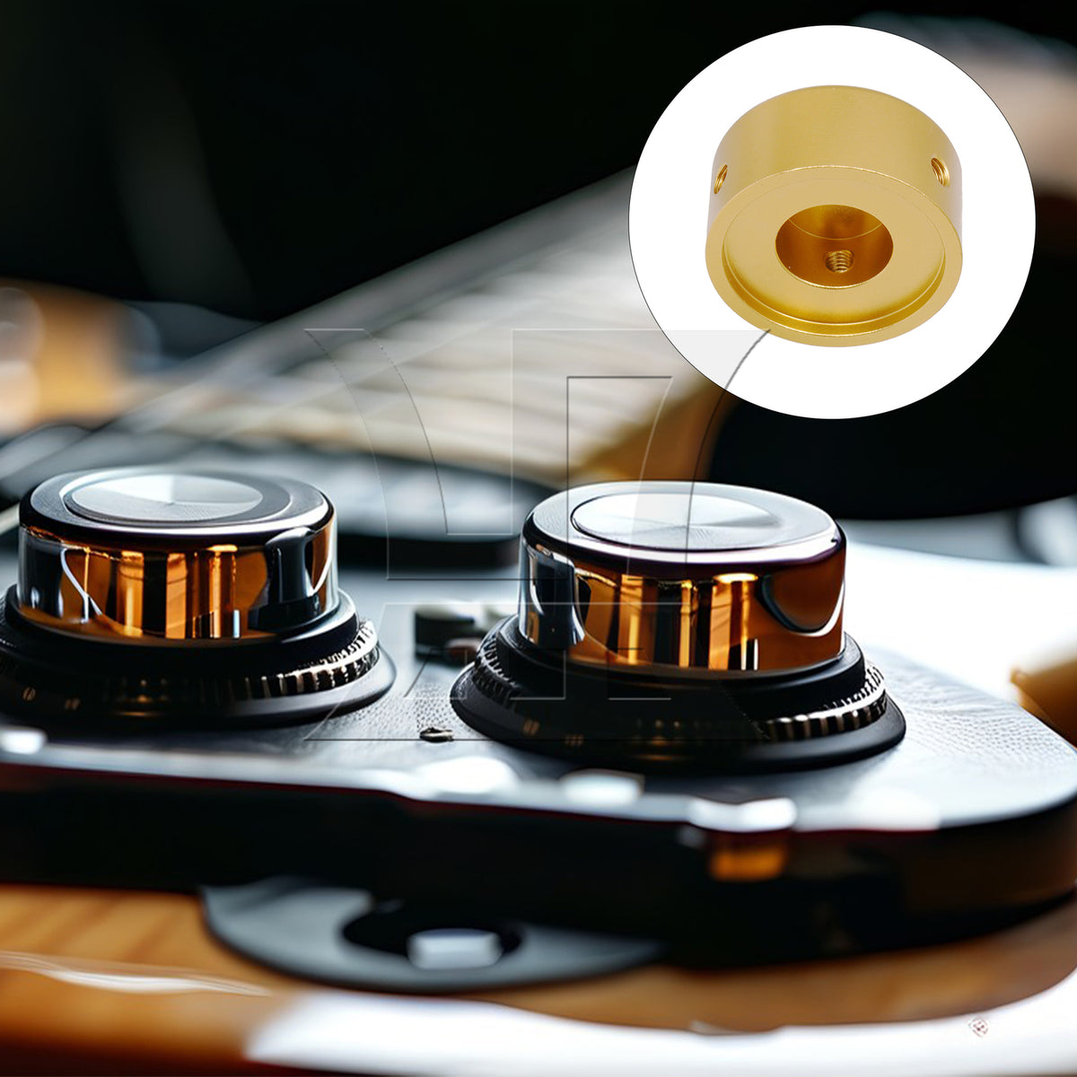 BQLZR Golden Guitar Effects Accessories Stomp Switch Pedal Box Foot Metal Aluminium Alloy Material