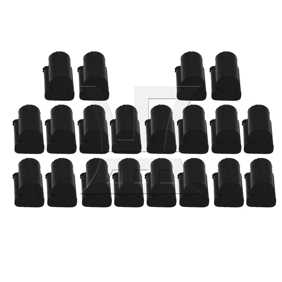 BQLZR 20pcs Horn Rubber Pad Noise Valve Replacement for Less Noise 6.5x6.5mm