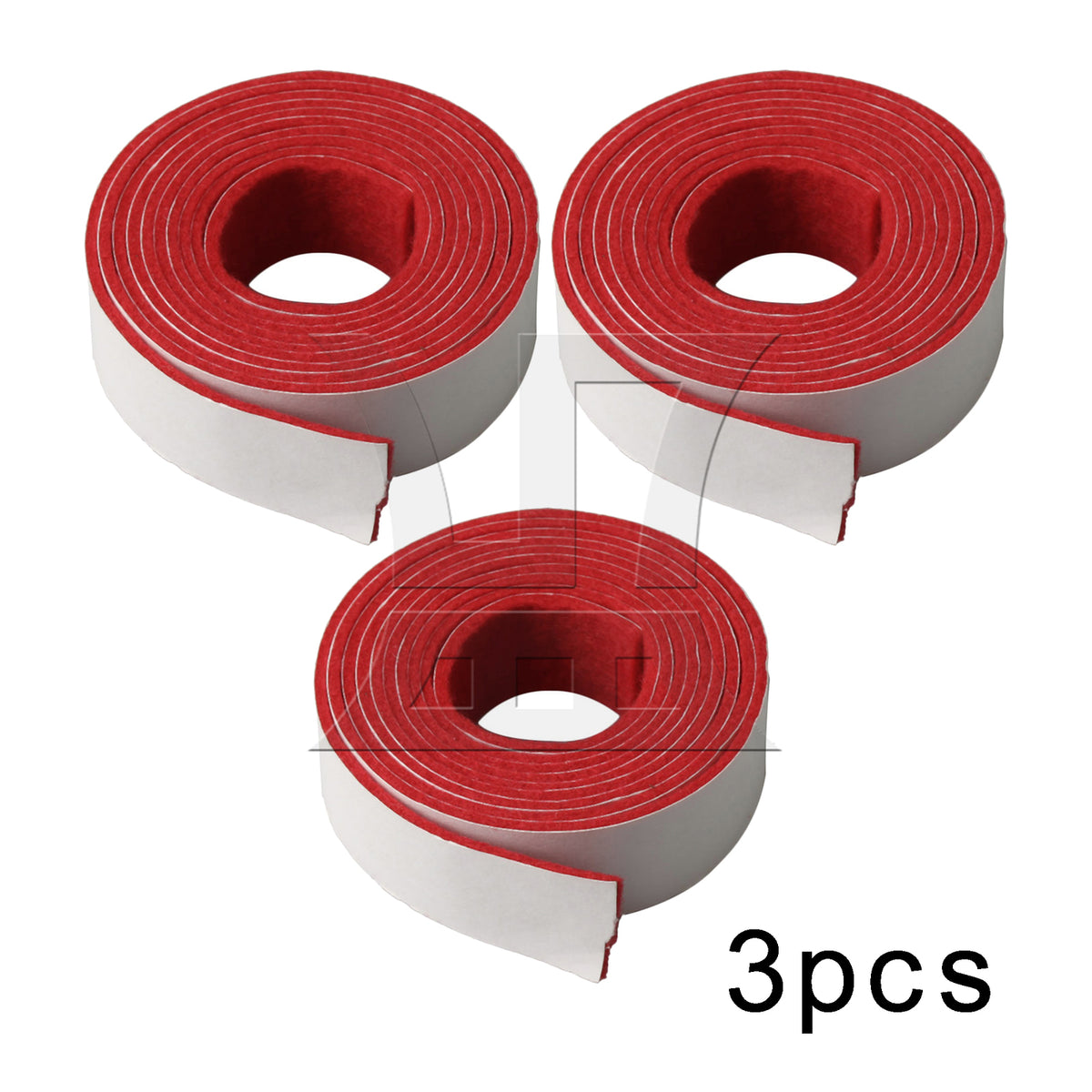BQLZR 3pcs Piano Tuning Temperament Strip 130x1.9cm Red Plastic Repair Parts