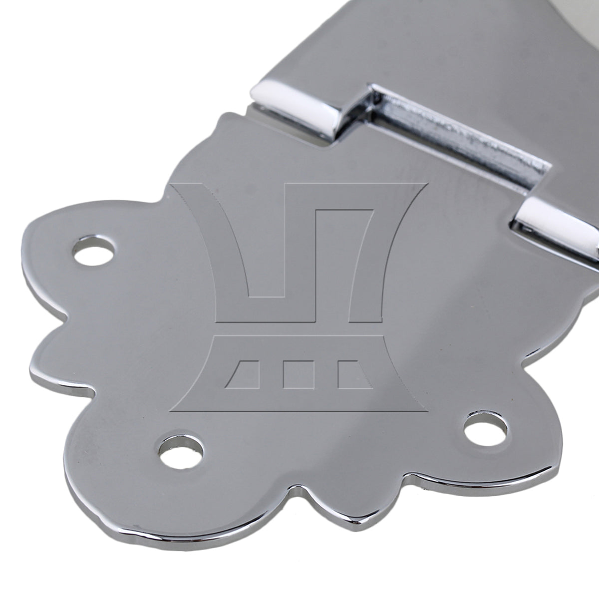 BQLZR 2pcs Metal Guitar Tailpiece Chrome for Guitar Teaching in Music Schools