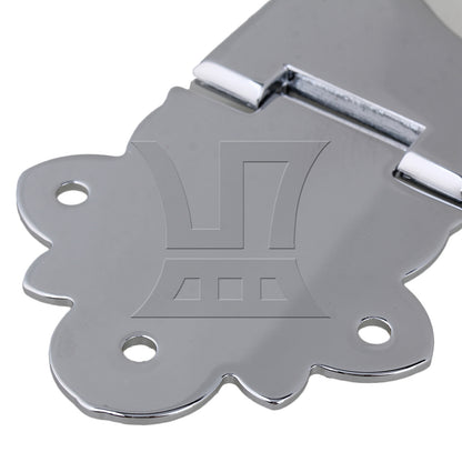 BQLZR 2pcs Metal Guitar Tailpiece Chrome for Guitar Teaching in Music Schools