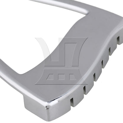 BQLZR 2pcs Metal Guitar Tailpiece Chrome for Guitar Teaching in Music Schools