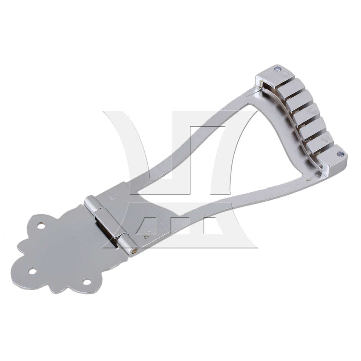 BQLZR 2pcs Metal Guitar Tailpiece Chrome for Guitar Teaching in Music Schools