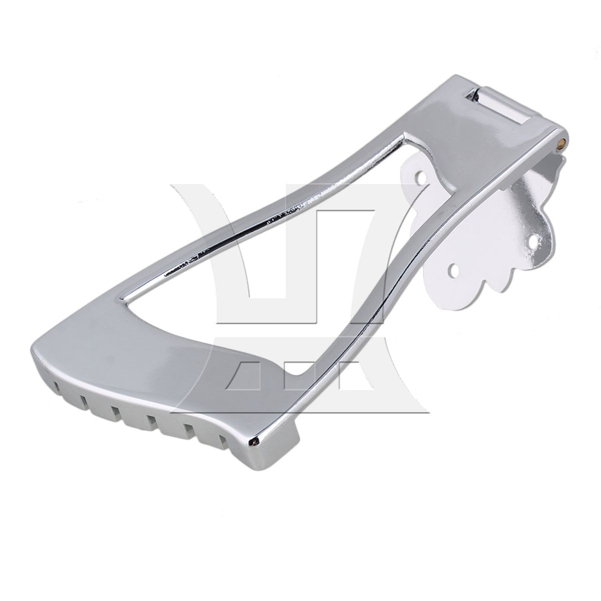 BQLZR 2pcs Metal Guitar Tailpiece Chrome for Guitar Teaching in Music Schools