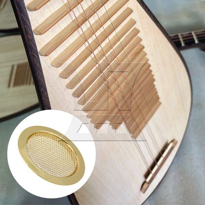 BQLZR 2PCS Golden Six string Duo Bao Qin Sound Hole Cover