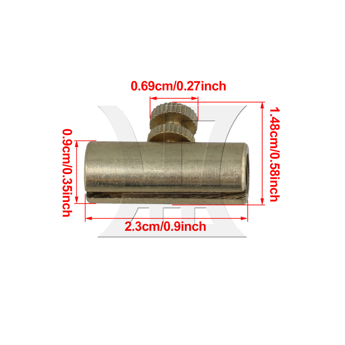 BQLZR 2pcs Cello Brass Tone Eliminator Golden 2.3x1.6cm Easy to Install