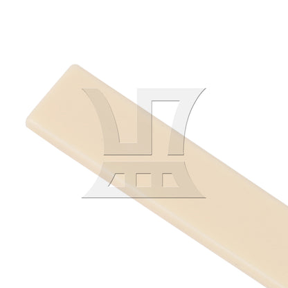 BQLZR ABS Classical Guitar Upper and Lower Nut and Saddle 5.2x0.6x0.9cm 8x0.3x1cm Beige for Guitar Feel Optimization