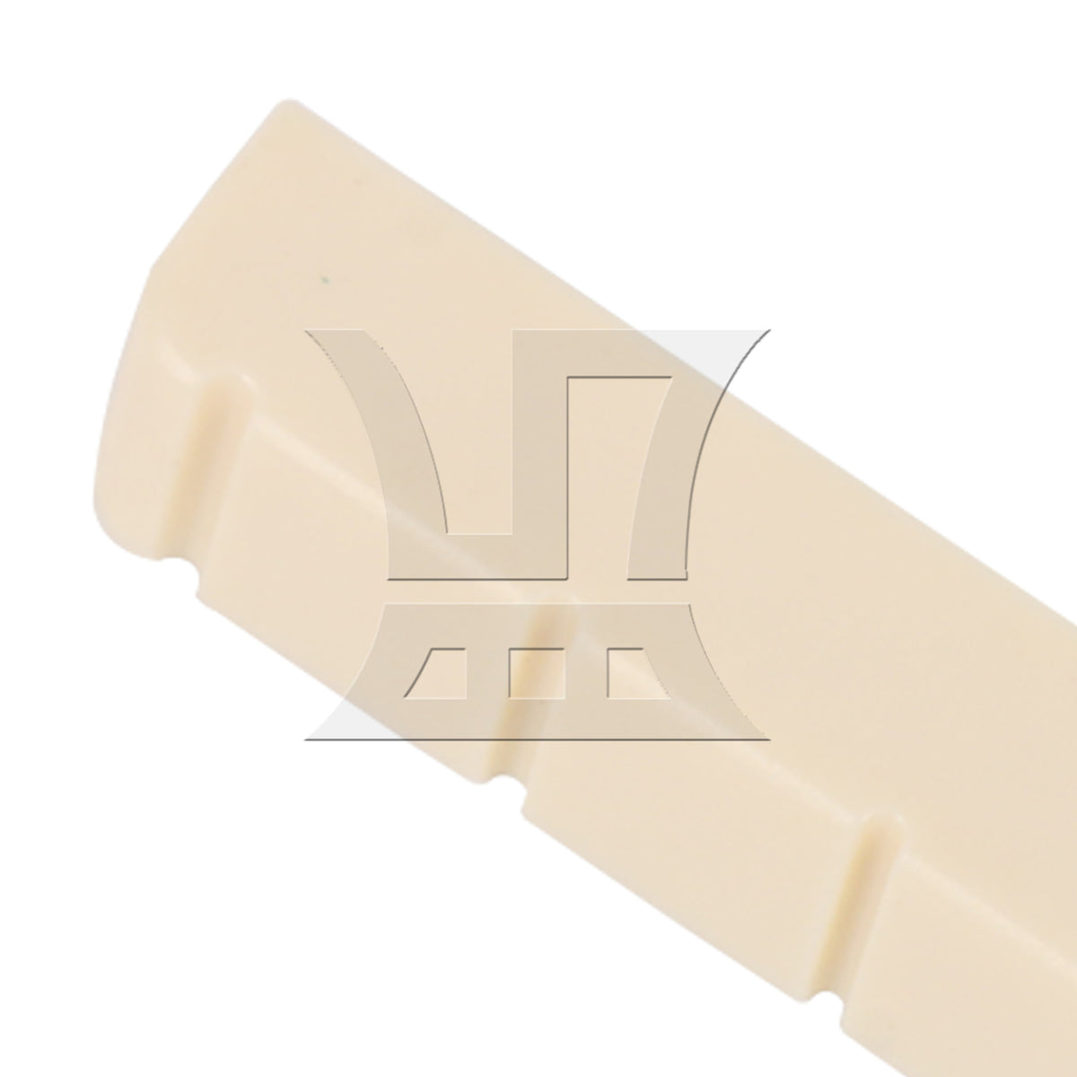 BQLZR ABS Classical Guitar Upper and Lower Nut and Saddle 5.2x0.6x0.9cm 8x0.3x1cm Beige for Guitar Feel Optimization