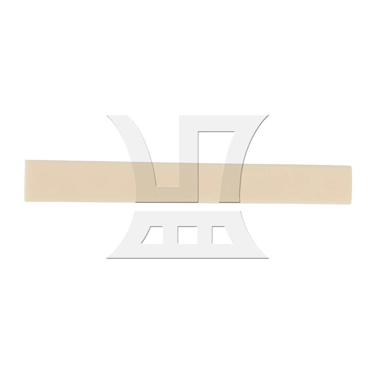 BQLZR ABS Classical Guitar Upper and Lower Nut and Saddle 5.2x0.6x0.9cm 8x0.3x1cm Beige for Guitar Feel Optimization