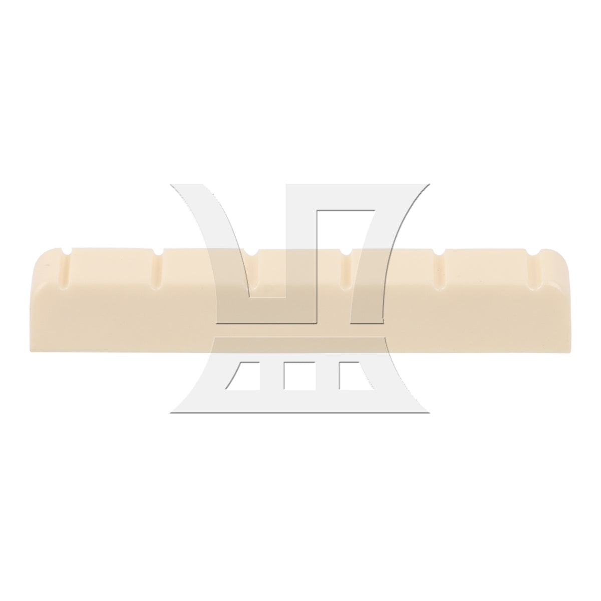 BQLZR ABS Classical Guitar Upper and Lower Nut and Saddle 5.2x0.6x0.9cm 8x0.3x1cm Beige for Guitar Feel Optimization