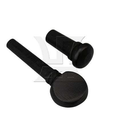 BQLZR Violin Tuning Peg and End Pin 1/16 Black 4.7x1.5cm for Violin Diy Modification