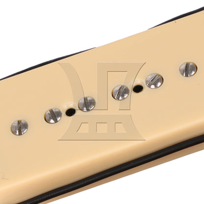 BQLZR 4 Pieces Cream Color Single Coil Pickups & Screws Parts for Electric Guitar
