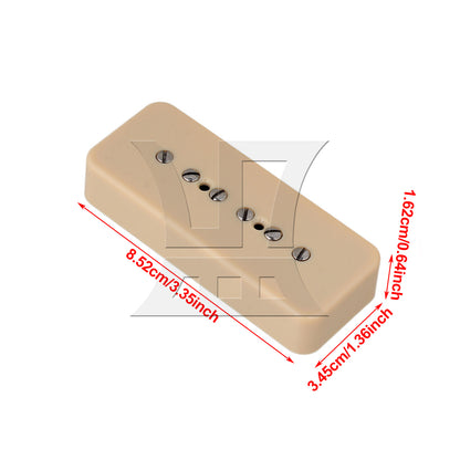 BQLZR 4 Pieces Cream Color Single Coil Pickups & Screws Parts for Electric Guitar