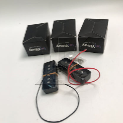 BQLZR 6pcs Plastic Electric Guitar Single Coil Pickup Black for Electric Guitar Tone Reproduction