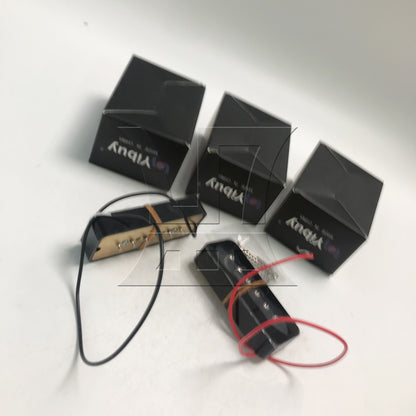 BQLZR 6pcs Plastic Electric Guitar Single Coil Pickup Black for Electric Guitar Tone Reproduction