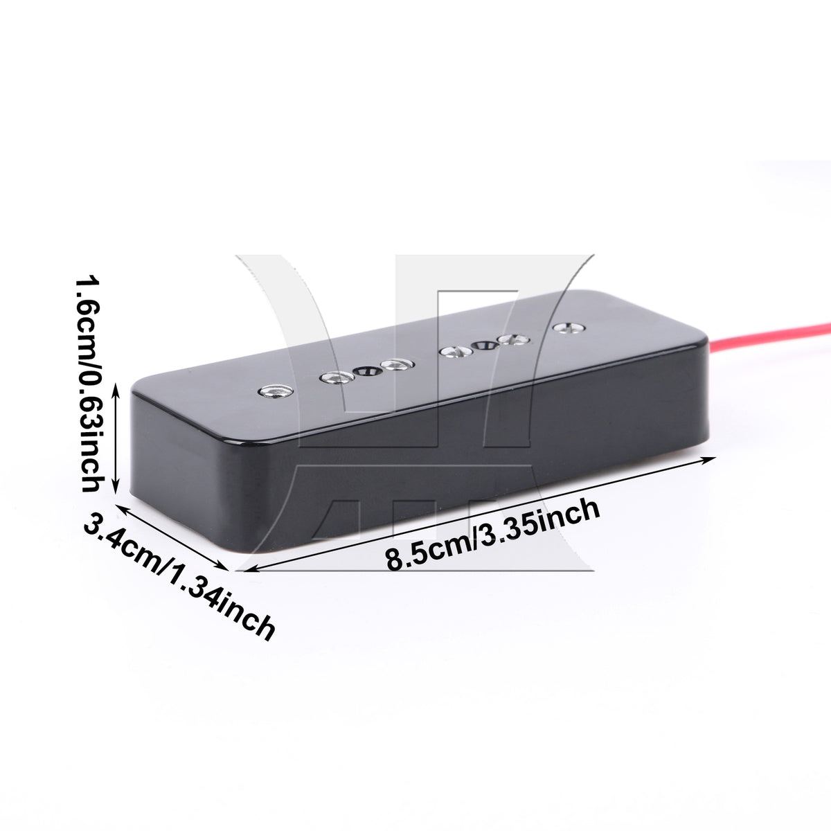 BQLZR 6pcs Plastic Electric Guitar Single Coil Pickup Black for Electric Guitar Tone Reproduction