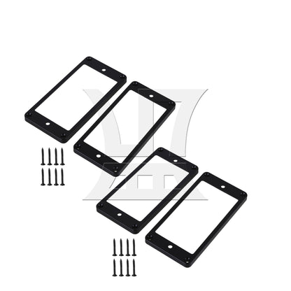 BQLZR Black Plastic Humbucker Pickup Mounting Frames for Electric Guitar