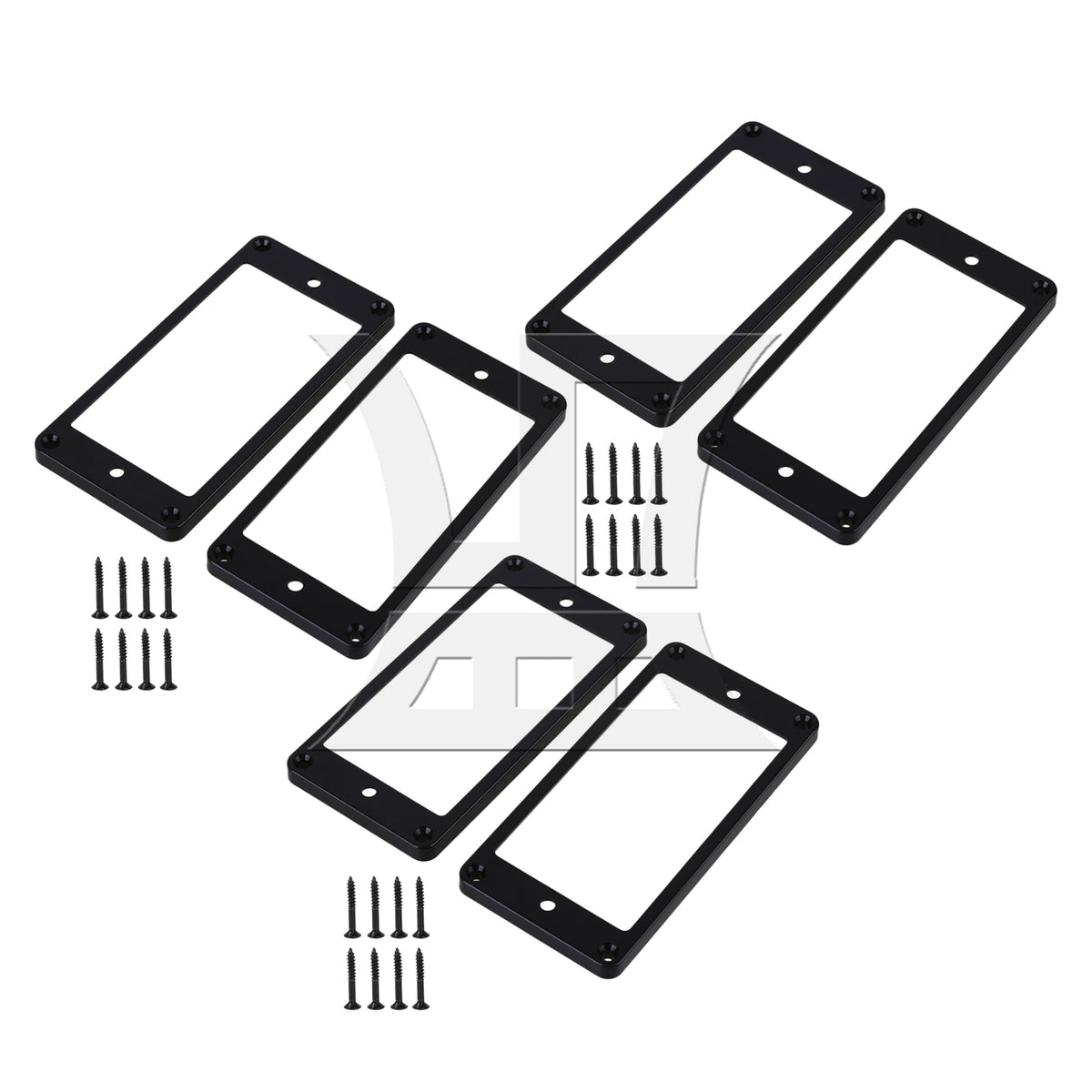 BQLZR Black Arc-shaped Bottom Pickup Mounting Ring Frames