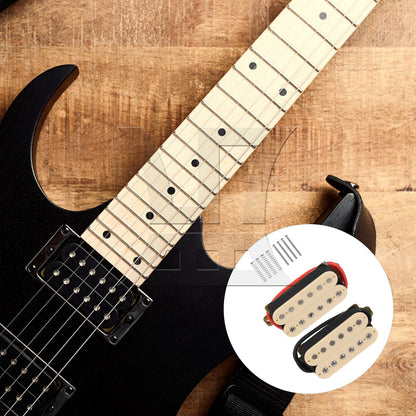 LZR 3 sets of HBC-IV frameless dual coil pickups in yellow (with Yibuy brand box) (2 per set)