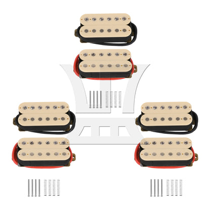 LZR 3 sets of HBC-IV frameless dual coil pickups in yellow (with Yibuy brand box) (2 per set)