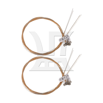 BQLZR 20pcs Steel Lyre Harp String Silver 10 String for Music Enlightenment Classroom Teaching