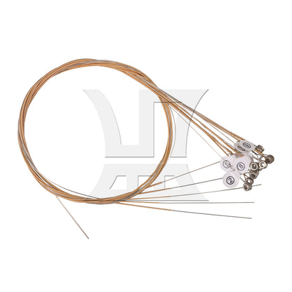 BQLZR 20pcs Steel Lyre Harp String Silver 10 String for Music Enlightenment Classroom Teaching