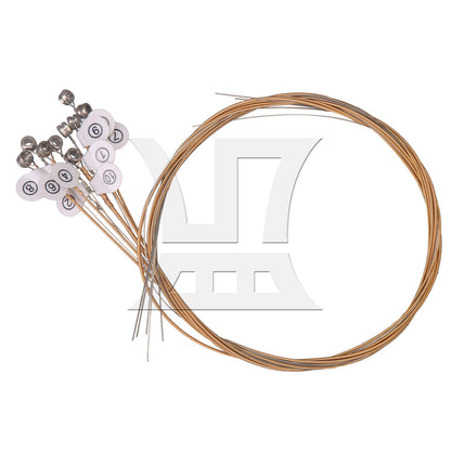 BQLZR 20pcs Steel Lyre Harp String Silver 10 String for Music Enlightenment Classroom Teaching