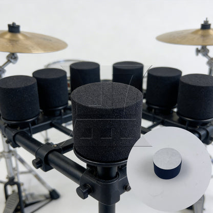BQLZR 10pcs Sponge Electronic Drum Piezo Trigger Cone 3.6x2cm Black for Refurbishment of Second-Hand Electronic Drums