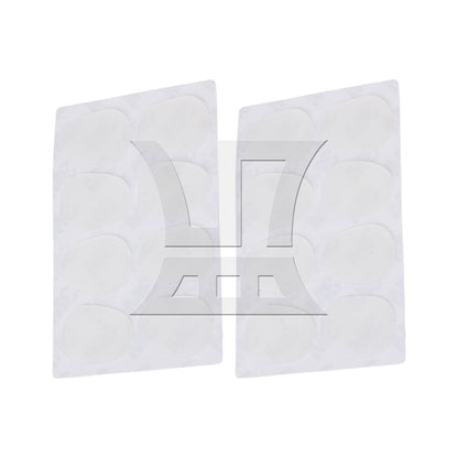 BQLZR 16pcs Oval Saxophone Mouthpiece Cushion Transparent Pads 0.8mm Thic Easy to Install