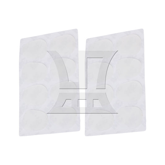 BQLZR 16pcs Oval Saxophone Mouthpiece Cushion Transparent Pads 0.8mm Thic Easy to Install