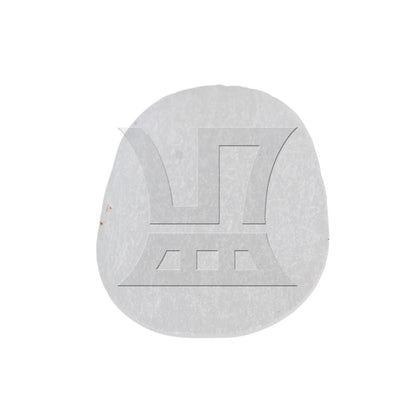 BQLZR 16pcs Oval Saxophone Mouthpiece Cushion Transparent Pads 0.8mm Thic Easy to Install
