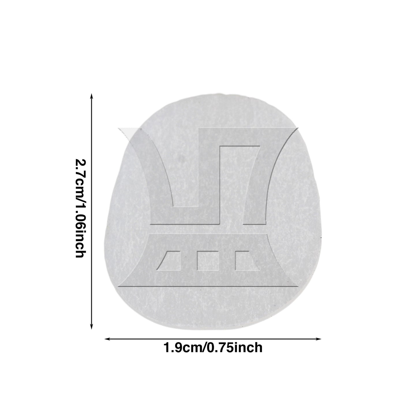 BQLZR 16pcs Oval Saxophone Mouthpiece Cushion Transparent Pads 0.8mm Thic Easy to Install