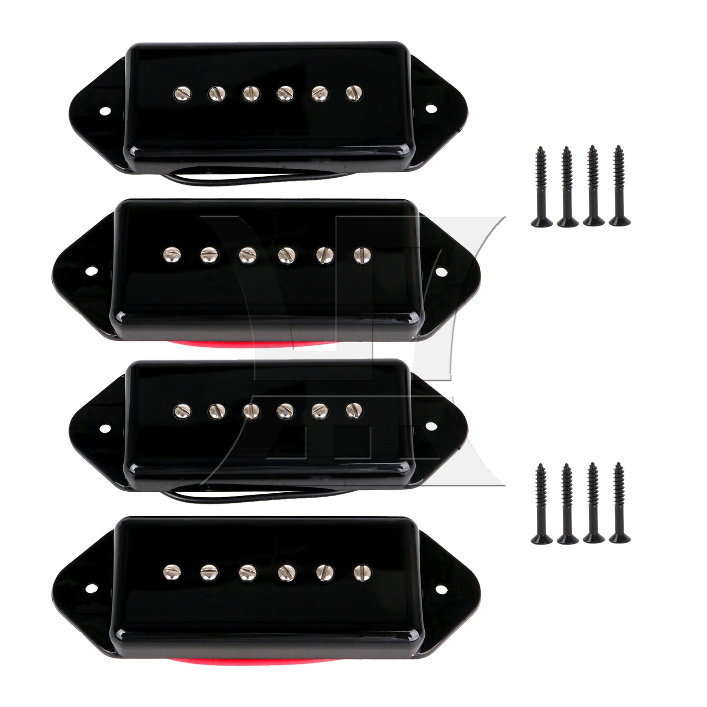 BQLZR DP90-BK Magnetic Guitar Pickup Silver for Band Rehearsals