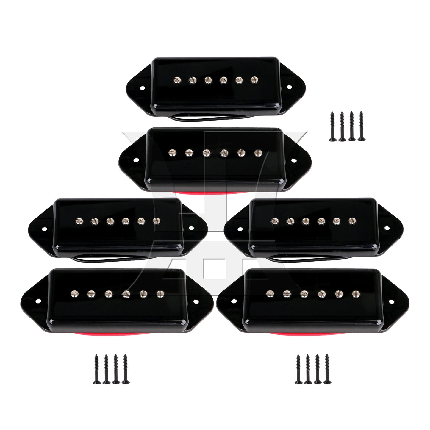 BQLZR DP90-BK Magnetic Guitar Pickup Silver for Band Rehearsals
