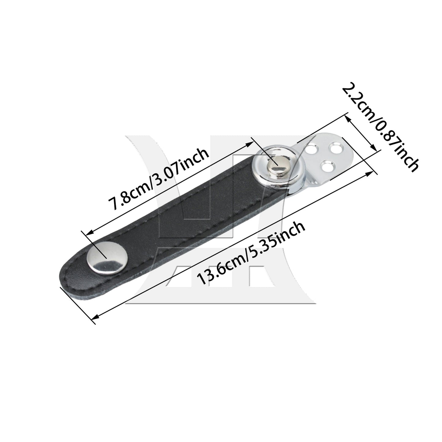 BQLZR  2 sets of 7.8cm accordion bellows straps with metal ends